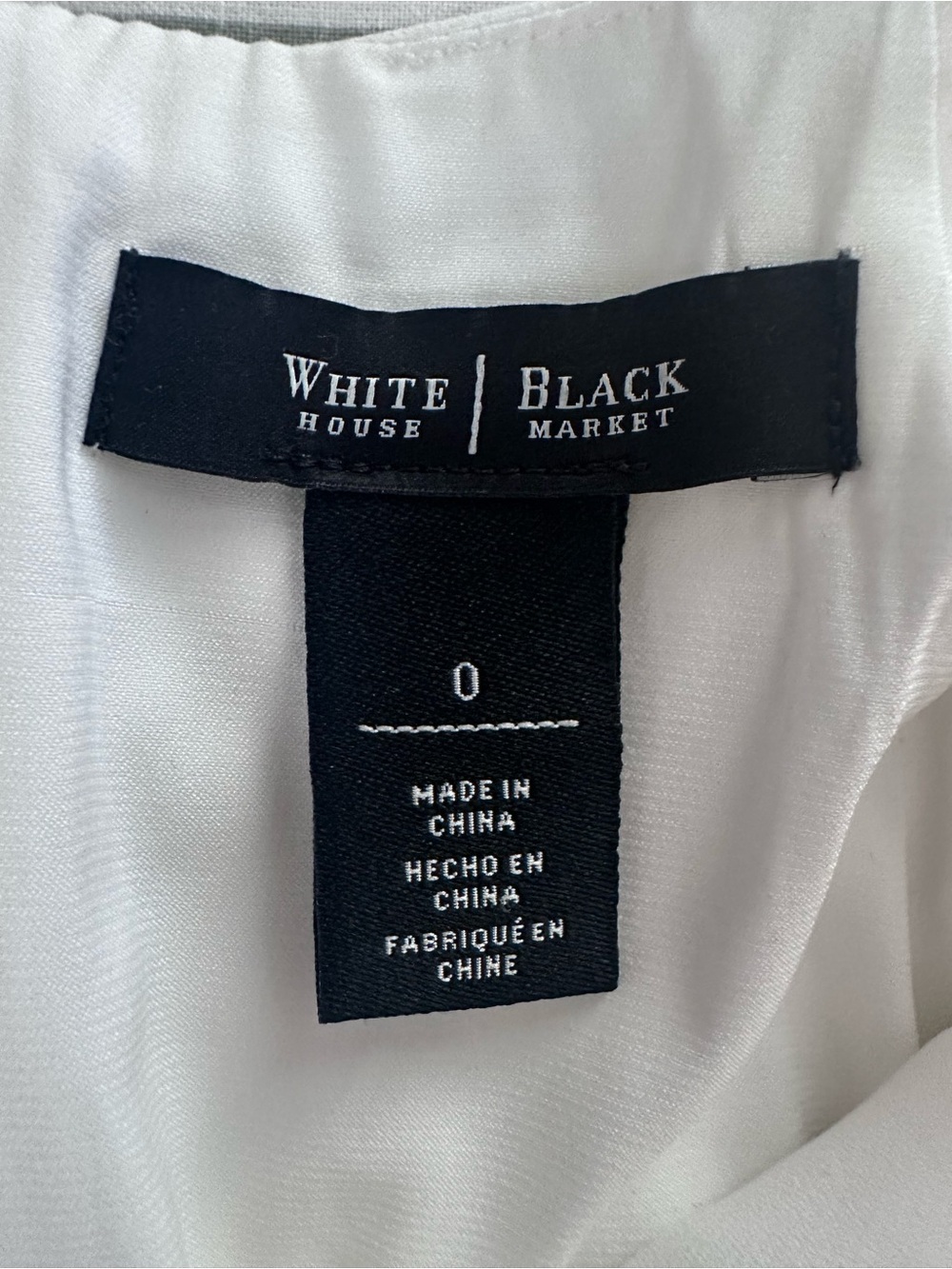 White House Black Market White A-Line Midi Skirt with Black Button Accents - Picture 4 of 10